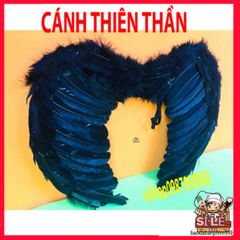 Bộ cánh cục cưng đen trắng dành cho người lớn và trẻ nhỏ - Món quà sinh nhật cosplay ror lông vũ Qurange 1pc.