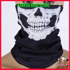 Khẩu Trang Đầu Lâu Xương Đa Năng - Khăn Lanh Thoáng Mát 50cm Phong Cách Cá Tính Dành Cho Phượt Và Hoạt Động Ngoài Trời