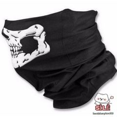 Khẩu Trang Đầu Lâu Xương Đa Năng - Khăn Lanh Thoáng Mát 50cm Phong Cách Cá Tính Dành Cho Phượt Và Hoạt Động Ngoài Trời