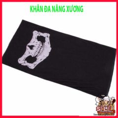 Khẩu Trang Đầu Lâu Xương Đa Năng - Khăn Lanh Thoáng Mát 50cm Phong Cách Cá Tính Dành Cho Phượt Và Hoạt Động Ngoài Trời