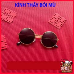 Kính Mắt Thầy Tướng Đen D182 - Kính Nobita Tròn Thời Trang, Phong Thủy, Phụ Kiện Độc Đáo Cho Người Yêu Thích Chất Liệu Thời Thượng
