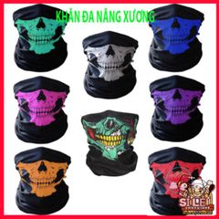 Khăn Phượt Đa Năng Trùm Đầu Hình Xương Đầu Lâu - Bịt Mặt Chống Nắng, Chống Bụi, Thời Trang Phượt Cho Nam Nữ