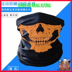 Khăn Phượt Đa Năng Trùm Đầu Hình Xương Đầu Lâu - Bịt Mặt Chống Nắng, Chống Bụi, Thời Trang Phượt Cho Nam Nữ