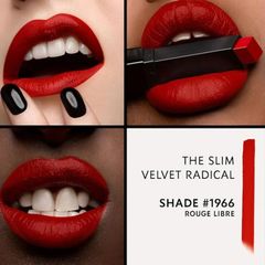 Son Yves Saint Laurent YSL Slim Velvet Radical Matte Lipstick 1966 Rouge Libre - Son Môi Đỏ Gạch Sang Trọng, Chính Hãng Mỹ