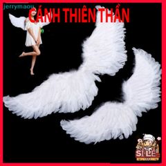Cánh Lông Vũ Trắng Dễ Thương Cho Bé - Phụ Kiện Hóa Trang Sinh Nhật, Lễ Hội, Giáng Sinh - Đồ Chơi Đáng Yêu Biến Hóa Thành Thiên Thần
