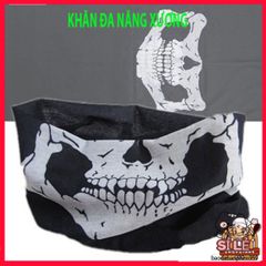 Khẩu Trang Đầu Lâu Đa Năng - Khăn Phượt Chống Nắng Vải Lanh Thoáng Mát, Phong Cách Thời Trang Cho Các Hoạt Động Ngoài Trời