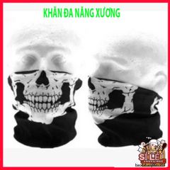 Khẩu Trang Đầu Lâu Đa Năng - Khăn Phượt Chống Nắng Vải Lanh Thoáng Mát, Phong Cách Thời Trang Cho Các Hoạt Động Ngoài Trời