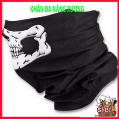Khẩu Trang Đầu Lâu Đa Năng - Khăn Phượt Chống Nắng Vải Lanh Thoáng Mát, Phong Cách Thời Trang Cho Các Hoạt Động Ngoài Trời