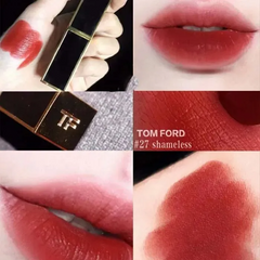 Son Tom Ford Lip Color Màu 27 Shameless Đỏ Gạch Chính Hãng - Son Môi Sang Trọng Dành Cho Phái Đẹp, Độ Bám Màu Lâu Trôi