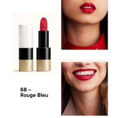 Son Hermes 68 Rouge Bleu Đỏ Chính Hãng - Son Môi Dưỡng Ẩm Đỏ Quyến Rũ, Quà Tặng Đặc Biệt Cho Phụ Nữ