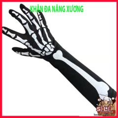 Khẩu Trang Đầu Lâu Xương Độc Đáo - Khăn Đa Năng 50cm Vải Lanh Thoáng Mát, Phong Cách Bụi Bặm và Cá Tính cho Phượt Thủ