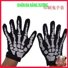 Khẩu Trang Đầu Lâu Xương Độc Đáo - Khăn Đa Năng 50cm Vải Lanh Thoáng Mát, Phong Cách Bụi Bặm và Cá Tính cho Phượt Thủ