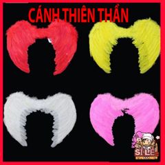 Cánh Cụp Cưng Cosplay Halloween - Phụ Kiện Lễ Hội Lông Vũ Độc Đáo Cho Người Lớn & Trẻ Em - Trắng/Đen/Đỏ/Hồng