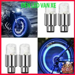 Đèn LED Gắn Nắp Van Bánh Xe - Chống Thấm Nước Trang Trí Phát Sáng Cho Ô Tô, Xe Máy, Xe Đạp - An Toàn Ban Đêm
