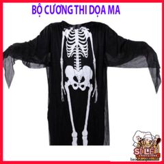 Bộ Trang Phục Ma Halloween Khung Xương - Mặt Nạ và Găng Tay Xương cho Bữa Tiệc - Hóa Trang Dành Cho Trẻ Em và Thanh Thiếu Niên