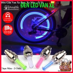 Bộ 2 Đèn LED Neon Gắn Van Xe Đạp và Xe Máy - Đèn Chiếu Sáng An Toàn, Cảm Biến Thông Minh Nhiều Màu Sắc thú Vị