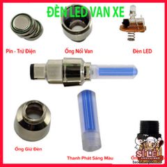 Bộ 2 Đèn LED Neon Gắn Van Xe Đạp và Xe Máy - Đèn Chiếu Sáng An Toàn, Cảm Biến Thông Minh Nhiều Màu Sắc thú Vị