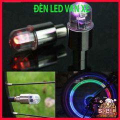 Bộ 2 Đèn LED Gắn Nắp Van Bánh Xe Hơi/Xe Máy - Đèn Phát Sáng Chống Nước và Bền Bỉ, An Toàn Khi Lái Xe Ban Đêm