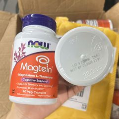 Magie bổ não Now Magtein Magnesium L-Threonate USA 90 viên