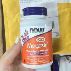 Magie bổ não Now Magtein Magnesium L-Threonate USA 90 viên