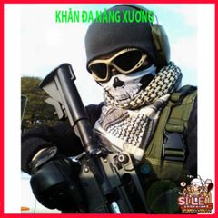Combo 8 Khăn Đa Năng Xương Sọ - Khăn Phượt Đa Chức Năng Màu Sắc Nổi Bật, Chất Vải Thun Co Giãn 50cm, Phù Hợp Mọi Hoạt Động