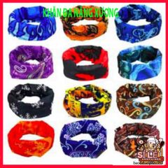 Khăn Đa Chức Năng Hình Đầu Lâu Xương Gradient Xanh - Vải Lanh Thoáng Mát, Co Giãn, Phong Cách Thời Trang Summer Outdoor
