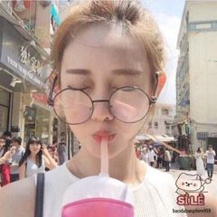 Gọng Kính Thời Trang Nobita Tròn Kim Khí - Kính Chụp Ảnh Tươi Sáng, Phong Cách Cổ Điển Hiện Đại, Nổi Bật và Độc Đáo