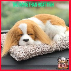 Kính Chào Chó Cảnh Than Hoạt Tính - Thú Nhồi Bông Trang Trí Ô Tô Dễ Thương Khử Mùi Hôi, Phụ Kiện Ô Tô Độc Đáo