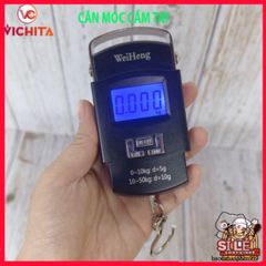 Cân Móc Treo Xách Tay WeiHeng 50kg - Thiết Kế Gọn Nhẹ, Tự Động Chốt Số, Tặng 2 Pin AAA - Công Cụ Cân Tại Chợ Tiện Lợi