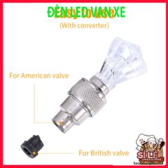 Đèn LED 7 Màu Neon Gắn Van Bánh Xe Đạp & Xe Máy - Đèn Phát Sáng Tự Động Chống Bụi, Phụ Kiện Xe Độc Đáo