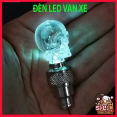 Bộ 2 Nắp Van Bánh Xe LED Đầu Lâu Phát Sáng - Đèn Lốp Xe Hơi, Xe Máy, Xe Đạp An Toàn, Nổi Bật Ban Đêm