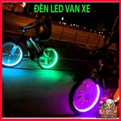 Bộ 2 Đèn LED Nhiều Màu Sắc cho Van Xe Đạp và Xe Máy - Hiệu Ứng Ánh Sáng Tự Động, Chống Nước Chất Lượng Cao