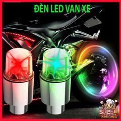 Bộ 2 Đèn LED Nhiều Màu Sắc cho Van Xe Đạp và Xe Máy - Hiệu Ứng Ánh Sáng Tự Động, Chống Nước Chất Lượng Cao
