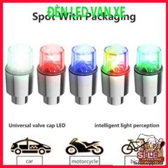Bộ 2 Đèn LED Nhiều Màu Sắc cho Van Xe Đạp và Xe Máy - Hiệu Ứng Ánh Sáng Tự Động, Chống Nước Chất Lượng Cao