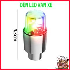 Bộ 2 Đèn LED Nhiều Màu Sắc cho Van Xe Đạp và Xe Máy - Hiệu Ứng Ánh Sáng Tự Động, Chống Nước Chất Lượng Cao