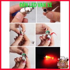 Bộ 2 Đèn LED Gắn Nắp Van Bánh Xe Đạp, Xe Máy, Ô Tô - Phụ Kiện Chiếu Sáng Độc Đáo, An Toàn Khi Di Chuyển