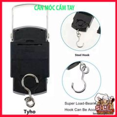 Cân Điện Tử Cầm Tay 50kg/10g LCD - Thiết Bị Tiện Lợi Cho Đi Phượt, Cân Cá, Có Băng Đo Kéo Dài 100cm