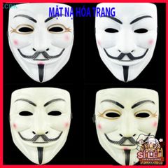 Mặt nạ V cho Vendetta - Phụ Kiện Hóa Trang Halloween Biểu Tượng Phong Trào Phản Kháng Cho Người Lớn