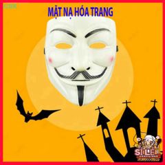 Mặt nạ V cho Vendetta - Phụ Kiện Hóa Trang Halloween Biểu Tượng Phong Trào Phản Kháng Cho Người Lớn