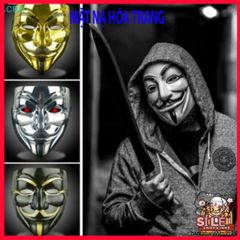 Mặt nạ V cho Vendetta - Phụ Kiện Hóa Trang Halloween Biểu Tượng Phong Trào Phản Kháng Cho Người Lớn