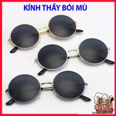 Kính Mắt Thầy Tướng Nobita Tròn - Gọng Đen Vàng Bạc, Kính Thời Trang Nổi Bật Cho Nam Nữ, Phụ Kiện Sành Điệu