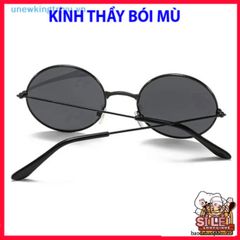 Kính Mát Gọng Tròn Đen Retro Chống UV - Phong Cách Anime Nobita Cho Nam Nữ, Phụ Kiện Thời Trang Thể Hiện Cá Tính