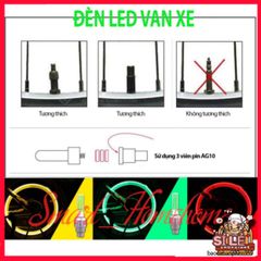 Đèn LED Gắn Van Xe Đạp, Xe Máy Đổi Màu Model VAN9 - Phát Sáng Nắp Van Xe Đầy Màu Sắc, Thích Hợp Tất Cả Các Loại Van