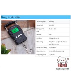 Cân Móc Hành Lý KHALIK A22 - Cân Đo Thực Phẩm 75kg Tích Hợp Thước Dây 1m & Nhiệt Độ, Thiết Kế Tiện Lợi Cho Mọi Chuyến Đi