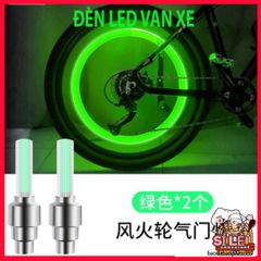 Bộ 2 Đèn LED Nắp Van Bánh Xe Ô Tô, Xe Máy, Xe Đạp - Phát Sáng Đẹp Mắt, Chất Lượng Cao, Kiểu Dáng Siêu Thẩm Mỹ, An Toàn Khi Di Chuyển