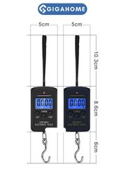 Cân Điện Tử Xách Tay Mini GIGAHOME - Cân Hành Lý Tối Đa 40kg với Màn Hình LCD - Tiện Lợi Cho Mua Sắm và Du Lịch