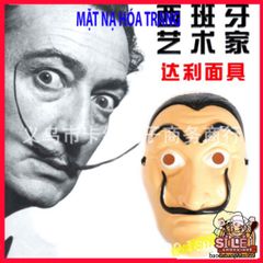 Mặt Nạ Halloween Queen Salvador Dali - Phụ Kiện Hóa Trang Money Heist Độc Đáo, Thân Thiện Môi Trường Cho Tất Cả Các Dịp