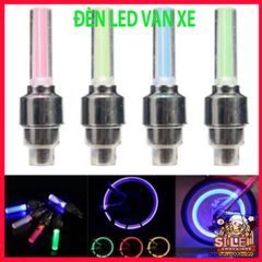 Bộ 2 Đèn LED Chóa Nắp Van Bánh Xe Đạp & Mô Tô - Đèn Phát Sáng Tự Động An Toàn Ban Đêm, Dễ Dàng Lắp Đặt