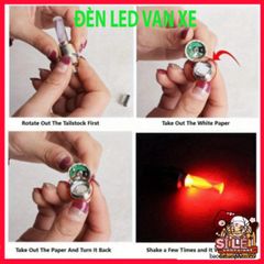Đèn LED Kích Hoạt Chuyển Động Chống Thấm Cho Xe Đạp, Xe Máy, Ô Tô - Bộ 10 Đèn Trang Trí Bánh Xe An Toàn Ban Đêm