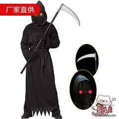 Bộ 4 Món Trang Phục Thần Chết Halloween - Áo Choàng, Mặt Nạ và Găng Tay Cho Người Lớn và Trẻ Em - Phụ Kiện Ma Quái độc đáo